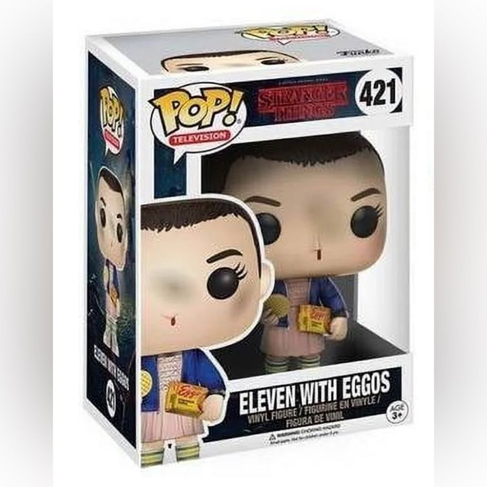 Funko Pop Exclusiveive Eleven With Eggos Stranger Things  Vinyl Figure